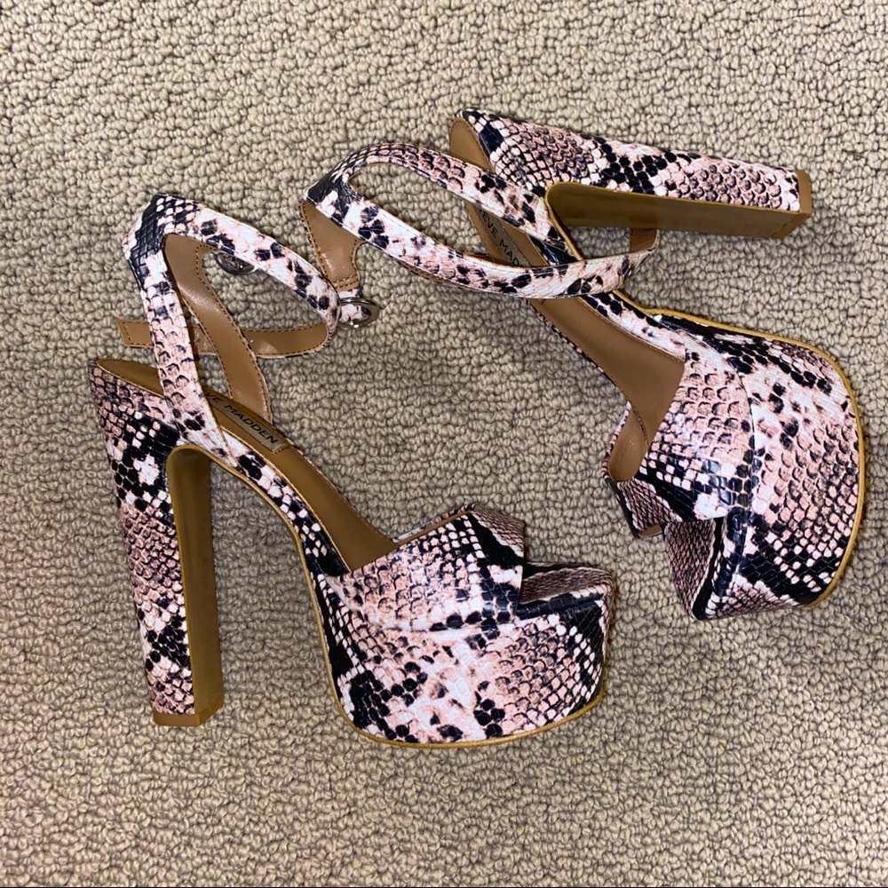 Steve Madden Snake Print Platforms - image 1